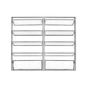 Ver imagem 2 de Basculante 2 Seções - Alumínio Brilhante 1,00 x 2,00M