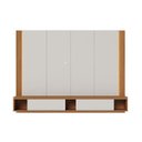 Ver imagem 3 de Home Suspenso Loa Off White Freijó com Mesa de Centro Jeri Freijó Off White - Colibri