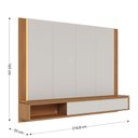 Ver imagem 5 de Home Suspenso Loa Off White Freijó com Mesa de Centro Jeri Freijó Off White - Colibri