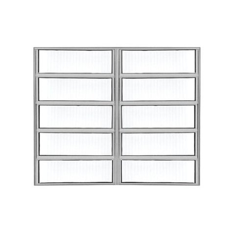 Basculante 2 Seções - Alumínio Brilhante 0,80 x 1,50M