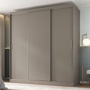 Ver imagem 1 de Guarda-Roupa 3 Portas Araçá CabeCasa MadeiraOriginals Cinza/Fendi