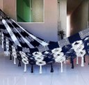 Ver imagem 3 de Rede Grande Luxo de Dormir P/ Casal 4,40 Metros Várias Cores:preto com Branco