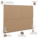 Ver imagem 3 de Cabeceira Cama Box Casal King 195 cm Dália W01 Bouclê Mostarda - Lyam Decor