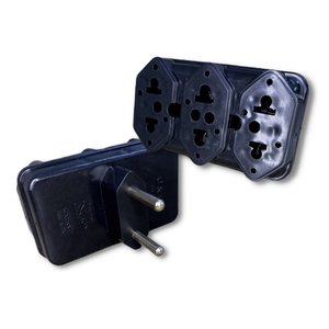 10 Plug Adaptador de Tomada T Benjamin com 3 Saídas