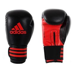 Luva Boxe Adidas Power 100 - Preto / Vermelho - Preto / Vermelho - 10oz - 1