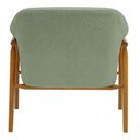 Ver imagem 5 de Kit 02 Poltronas Luna Base Madeira Bouclé Verde Claro - Nexta Casa
