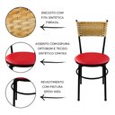 Ver imagem 2 de 2 Cadeiras Pretas para Cozinha Viena Palha:Vermelho