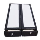 Ver imagem 2 de Cama Box Baú Blindado Casal Bipartido AColchoes Poliéster Preto 41x138x188