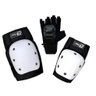 Kit De Proteção Bike Patins S9 Cotoveleira E Joelheira Infantil - Original - Preto / Branco - 1