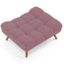 Ver imagem 3 de Puff Pet Cama Estofada para Cachorro Sofia L02 Suede Rosê - Inoviza