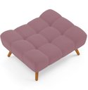 Ver imagem 3 de Puff Pet Cama Estofada para Cachorro Sofia L02 Suede Rosê - Inoviza