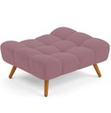 Ver imagem 1 de Puff Pet Cama Estofada para Cachorro Sofia L02 Suede Rosê - Inoviza
