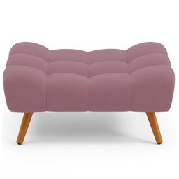 Puff Pet Cama Estofada para Cachorro Sofia L02 Suede Rosê - Inoviza - 6