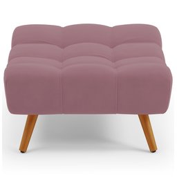 Puff Pet Cama Estofada para Cachorro Sofia L02 Suede Rosê - Inoviza - 7