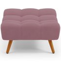 Ver imagem 7 de Puff Pet Cama Estofada para Cachorro Sofia L02 Suede Rosê - Inoviza