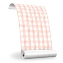 Ver imagem 5 de Papel de Parede Adesivo Xadrez Rose Lavável Fosco 3m