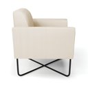Ver imagem 4 de Poltrona Base X Industrial Preto Marisa Corino Bege D03 - D'Rossi