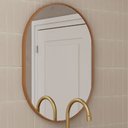 Ver imagem 6 de Espelheira 58x43cm Unna Couro Cromado - P103376 - Cozimax