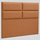 Ver imagem 3 de Cabeceira para Cama Box Queen 160cm Clypea Courino Caramelo - Sallar Home
