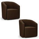 Ver imagem 2 de Poltrona Decorativa Base Giratória Kit 2 Stella Max Suede D03 - D’Rossi