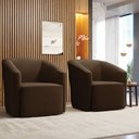 Ver imagem 1 de Poltrona Decorativa Base Giratória Kit 2 Stella Max Suede D03 - D’Rossi