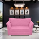 Ver imagem 3 de Namoradeira Lisboa 2 Lugares Salão Suede Rose