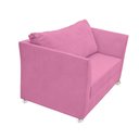 Ver imagem 4 de Namoradeira Lisboa 2 Lugares Salão Suede Rose