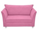 Ver imagem 1 de Namoradeira Lisboa 2 Lugares Salão Suede Rose