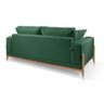 Sofá Paris 3 Lugares Linho Verde 2,30m Confortável - 3
