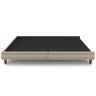 Cama Casal King Base Box Pés Madeira 203cm Suném P05 Veludo Bege - Lyam Decor - 6
