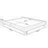 Cama Casal King Base Box Pés Madeira 203cm Suném P05 Veludo Bege - Lyam Decor - 5