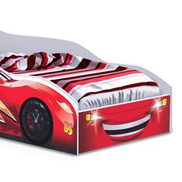 Cama Carro Vermelho Infantil Red Com Colchão Infantil Gabrielli Móveis - 3