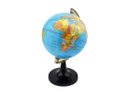 Ver imagem 4 de KIT Globo Terrestre 14cm Giratório Mapa Mundi em Português Escolar Base Preta Removível Cor:Azul