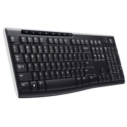 TECLADO LOGITECH WIRELESS K270 USB PRETO - 1