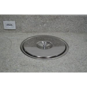 Cesto Lixeira Pia Cozinha De Embutir Inox - 03 Litros