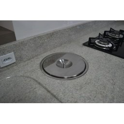 Cesto Lixeira Pia Cozinha De Embutir Inox - 03 Litros - 2