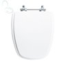Assento Sanitário Tampa de Vaso Branco Resina Poliester Optima para Bacia Sensea - 1