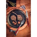 Ver imagem 2 de Jogo de Talheres para Churrasco Tramontina em Aço Inox e Madeira Vermelho 12 Peças