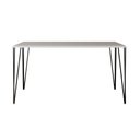 Ver imagem 3 de Mesa De Jantar Retangular Tampo De Madeira 140X80Cm Branco