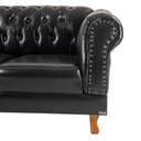 Ver imagem 3 de Sofá Chesterfield Duque 3 lugares 2m - Corano Preto / sala de estar, recepção, barbearia