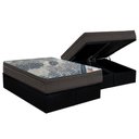 Ver imagem 1 de Cama Box Baú Queen: Colchão Molas Superpocket Ensacadas Ortobom Iso + Base Crc Courano Black (