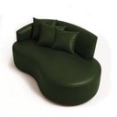 Ver imagem 6 de Sofá 2 Lugares Orgânico 140 Cm Morgan Sintético Pu Verde D03 - D’Rossi