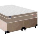 Ver imagem 3 de Cama Box Casal Bipartido Suede + Colchão Lis Molas Ensacadas Plumatex 138cm Cor:bege