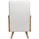 Ver mais imagens de Poltrona de Amamentação Fixa Pés Manu Líria D02 Linho Off White B-410 - Lyam Decor