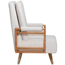Ver imagem 6 de Poltrona de Amamentação Fixa Pés Manu Líria D02 Linho Off White B-410 - Lyam Decor
