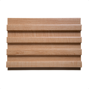 Kit 2 Painel Ripado Pvc 3d Decorativo 2,70m X 16cm Cor: Placa Ripado Marfim