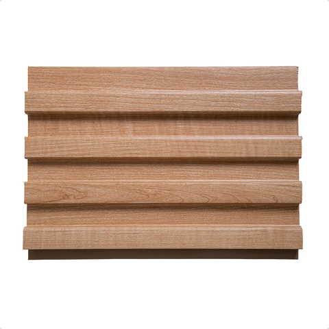 Kit 2 Painel Ripado Pvc 3d Decorativo 2,70m X 16cm Cor: Placa Ripado Marfim