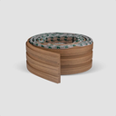 Ver imagem 2 de Painel Ripado Laminado Autocolante Flexível Amadeirado 5mt Madeto Nogueira Natural