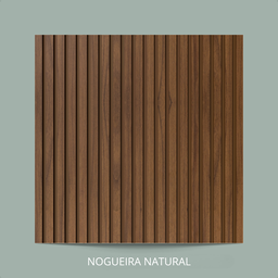 Painel Ripado Laminado Autocolante Flexível Amadeirado 5mt Madeto Nogueira Natural - 6