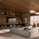 Ver imagem 3 de Painel Ripado Laminado Autocolante Flexível Amadeirado 5mt Madeto Nogueira Natural